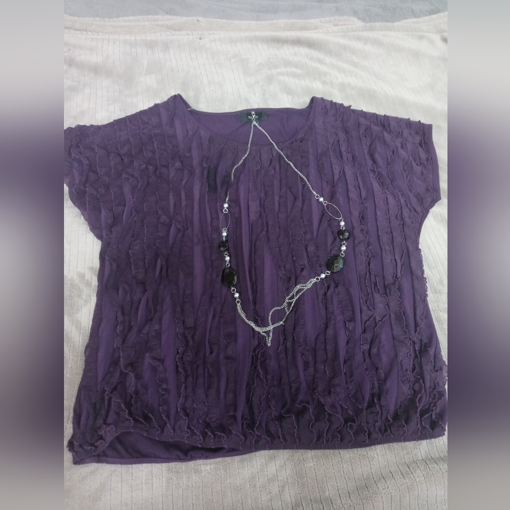 Naif/Plum Purple Blouse/Size 3XLg